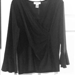 Ladies blouse with flare sleeve